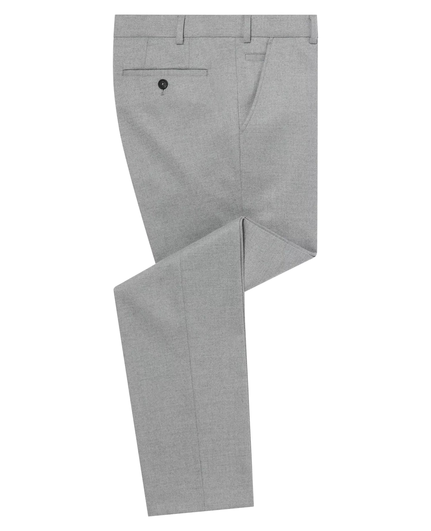 Gray dress pants on a white background