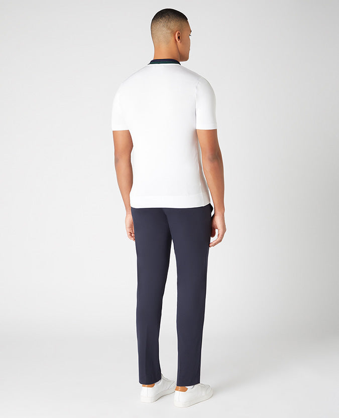 Remus Uomo Sandrio Slim Leg Cotton-Blend Trousers - Navy