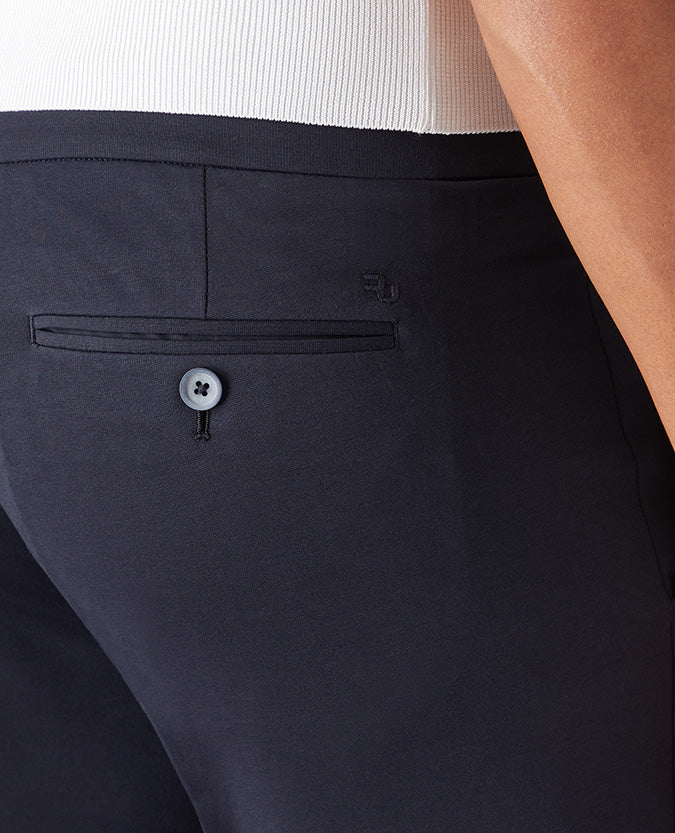 Remus Uomo Sandrio Slim Leg Cotton-Blend Trousers - Navy