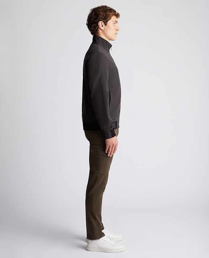 Remus Uomo Harrington Jacket - Charcoal Grey