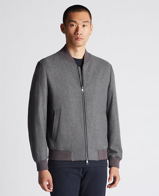 Remus Uomo Colter Bomber Jacket - Grey kip