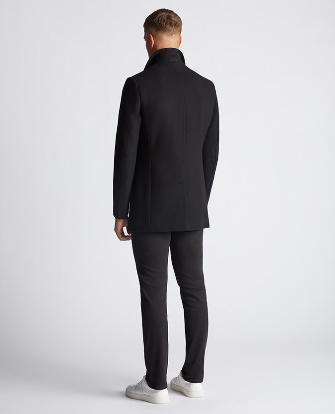 Remus Uomo Lohman Overcoat - Black