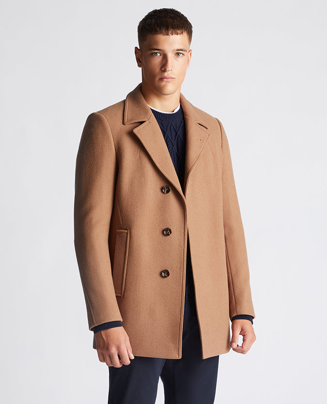 Remus Uomo Lohman Overcoat - Tan