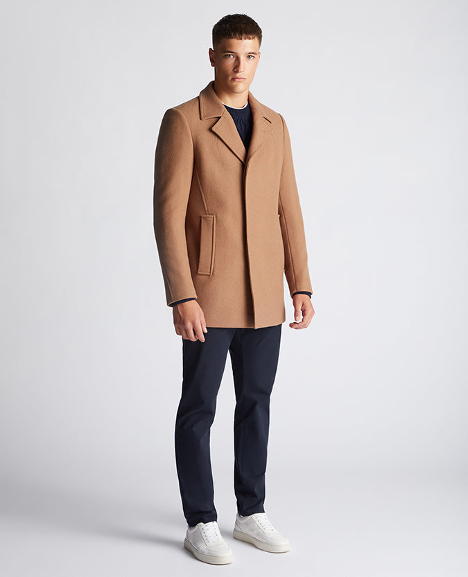 Remus Uomo Lohman Overcoat - Tan
