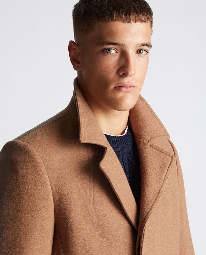 Remus Uomo Lohman Overcoat - Tan