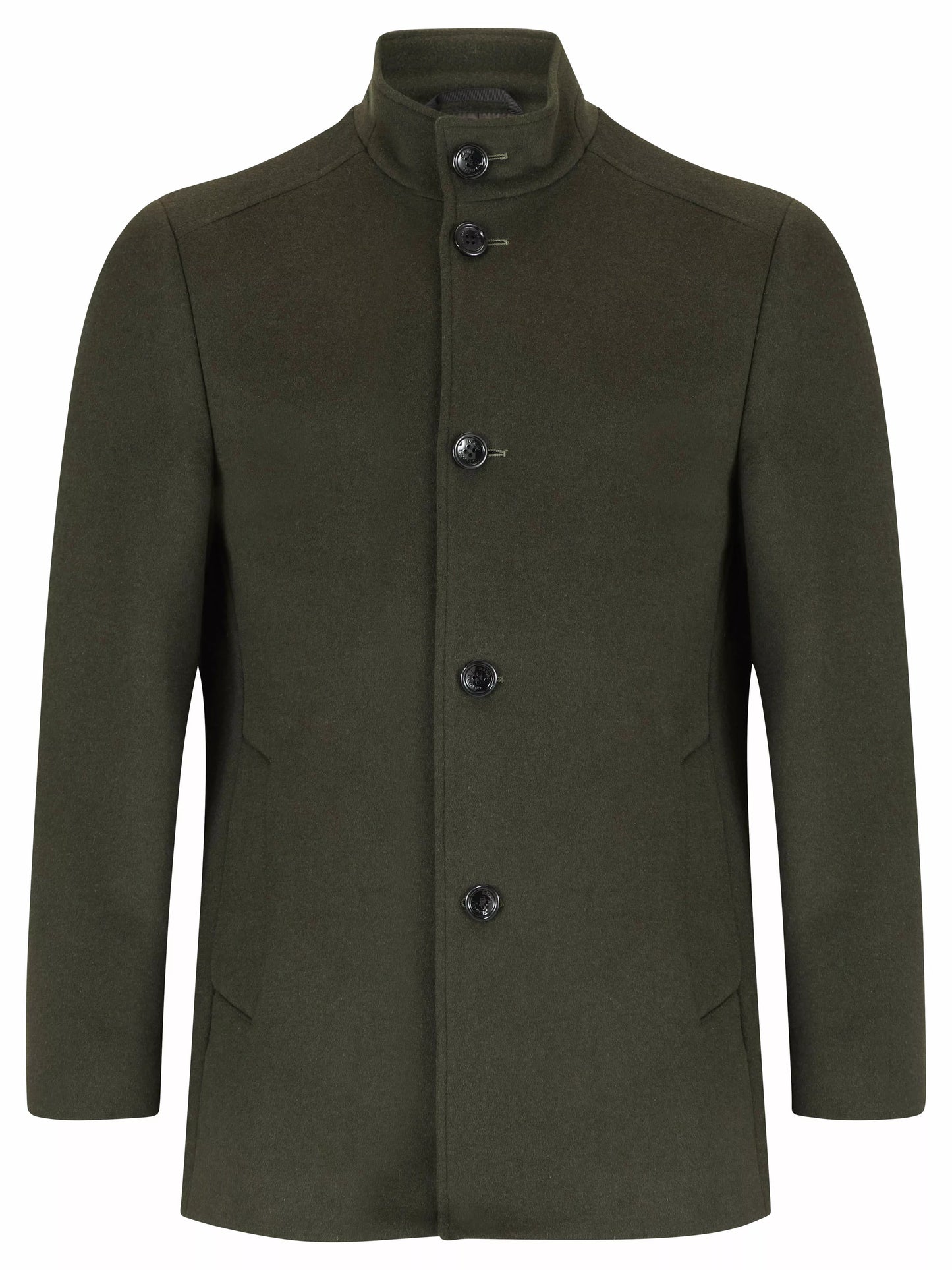 Daniel Grahame Watson Wool Coat - Dark Green