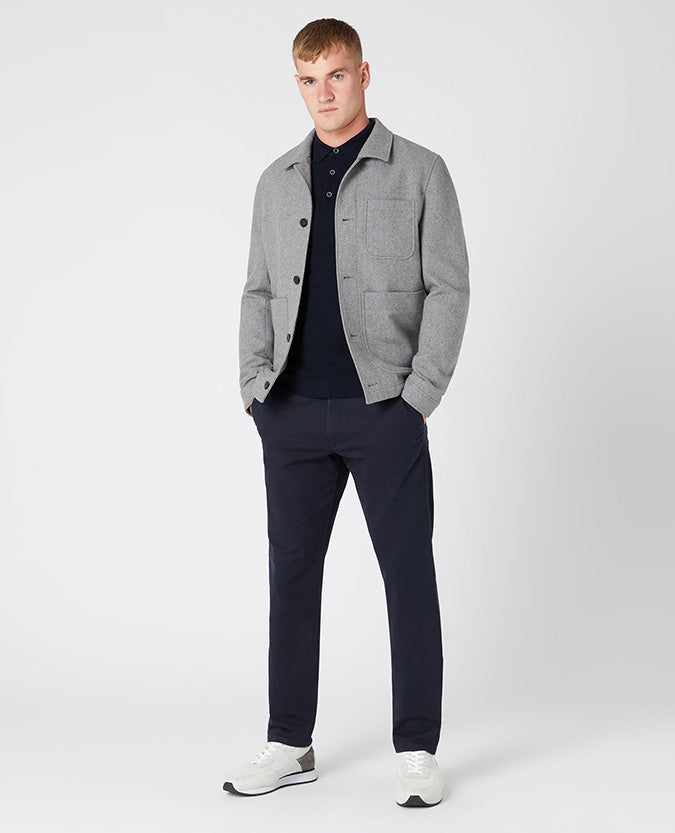 Remus Uomo Scott Wool Jacket - Grey