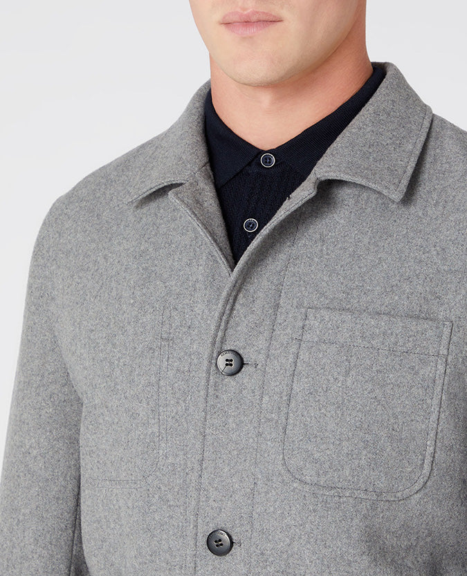 Remus Uomo Scott Wool Jacket - Grey