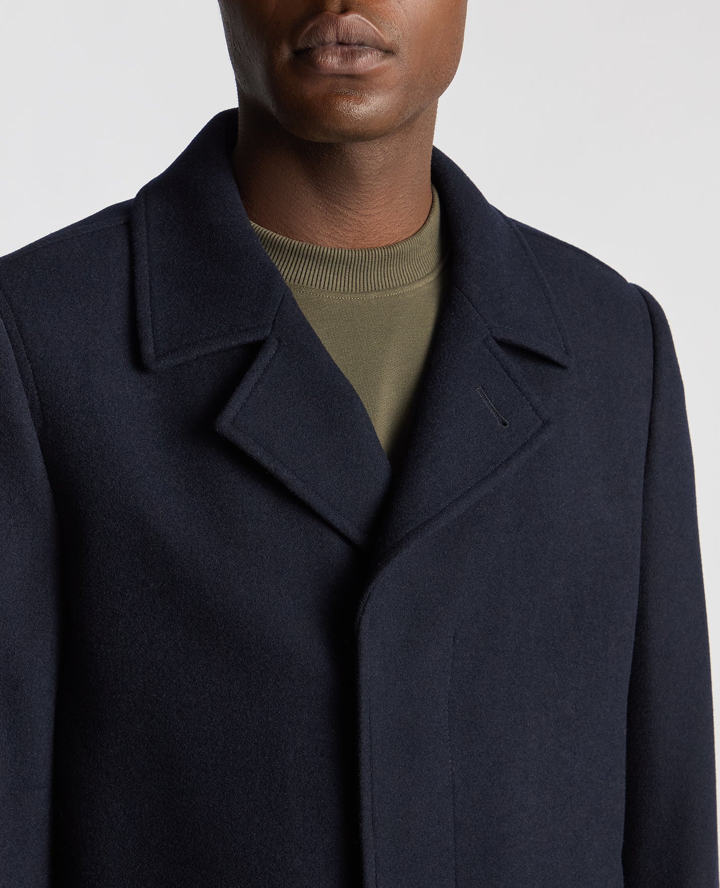 Remus Uomo Lochlan Wool Coat - Navy