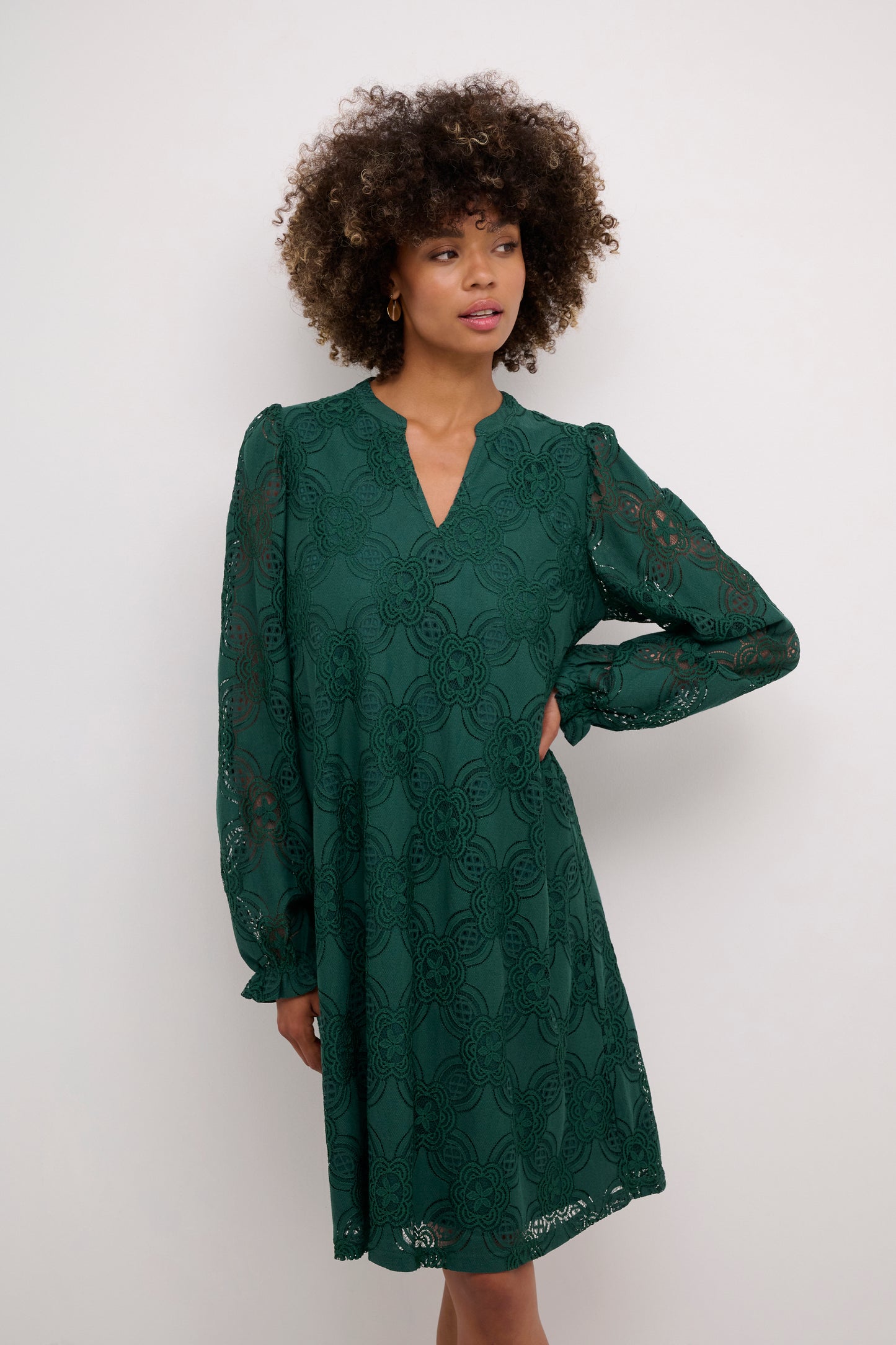 Culture Cuolu Lace Dress - Green
