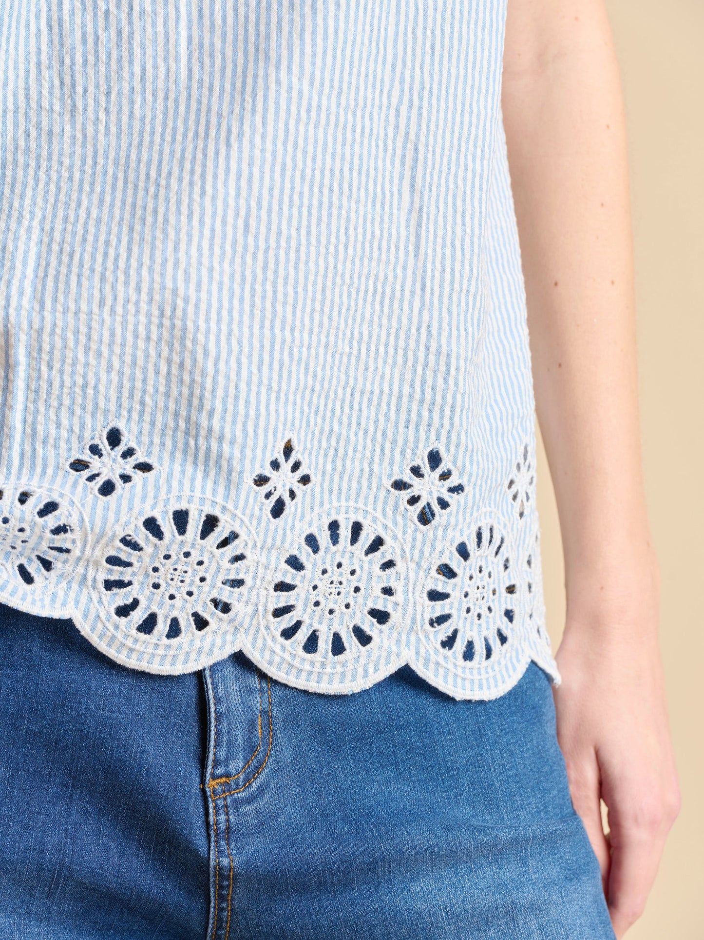 Brakeburn Fossil Cami Top - Blue