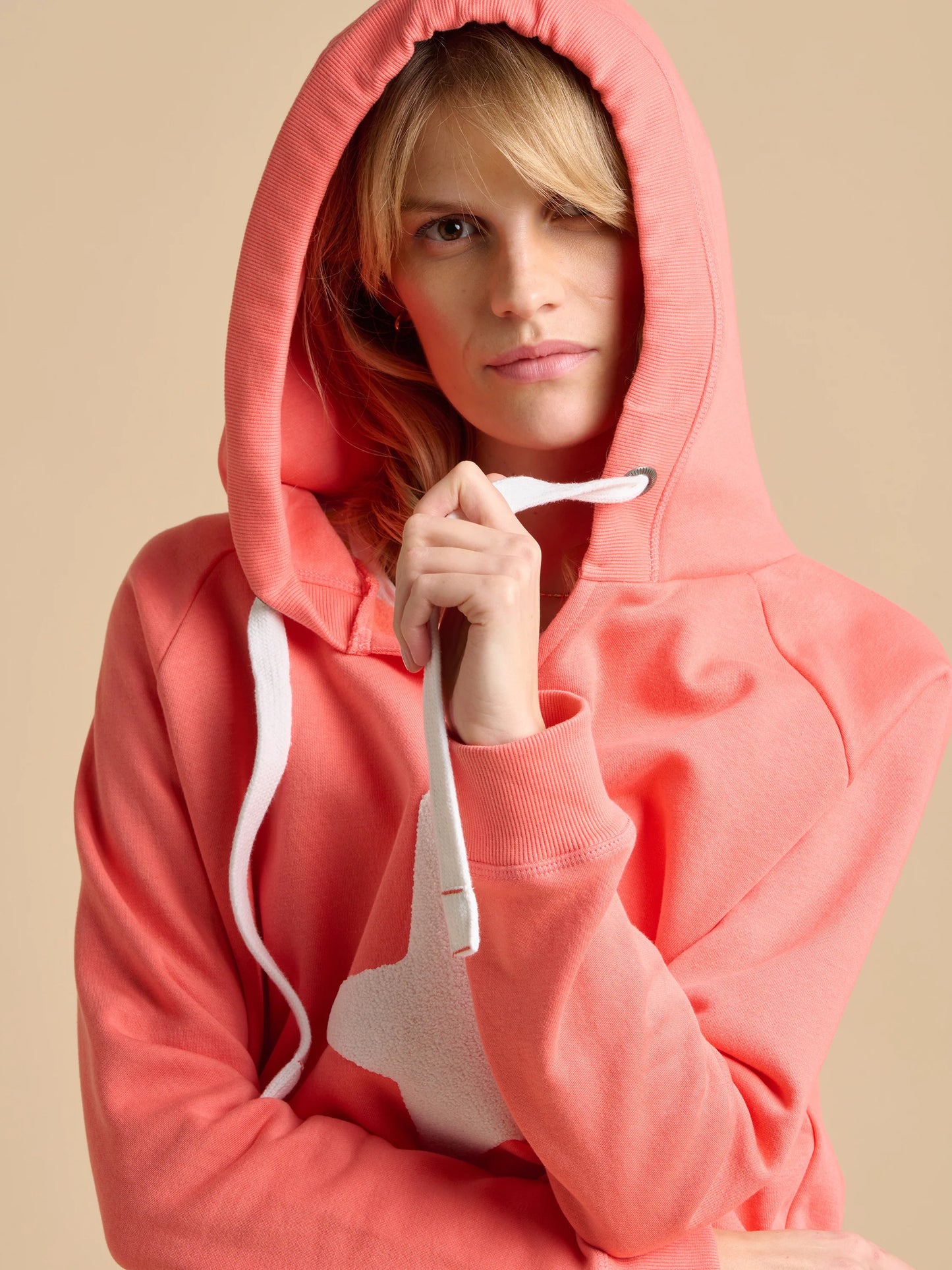 Brakeburn Star Beach Hoodie - Coral
