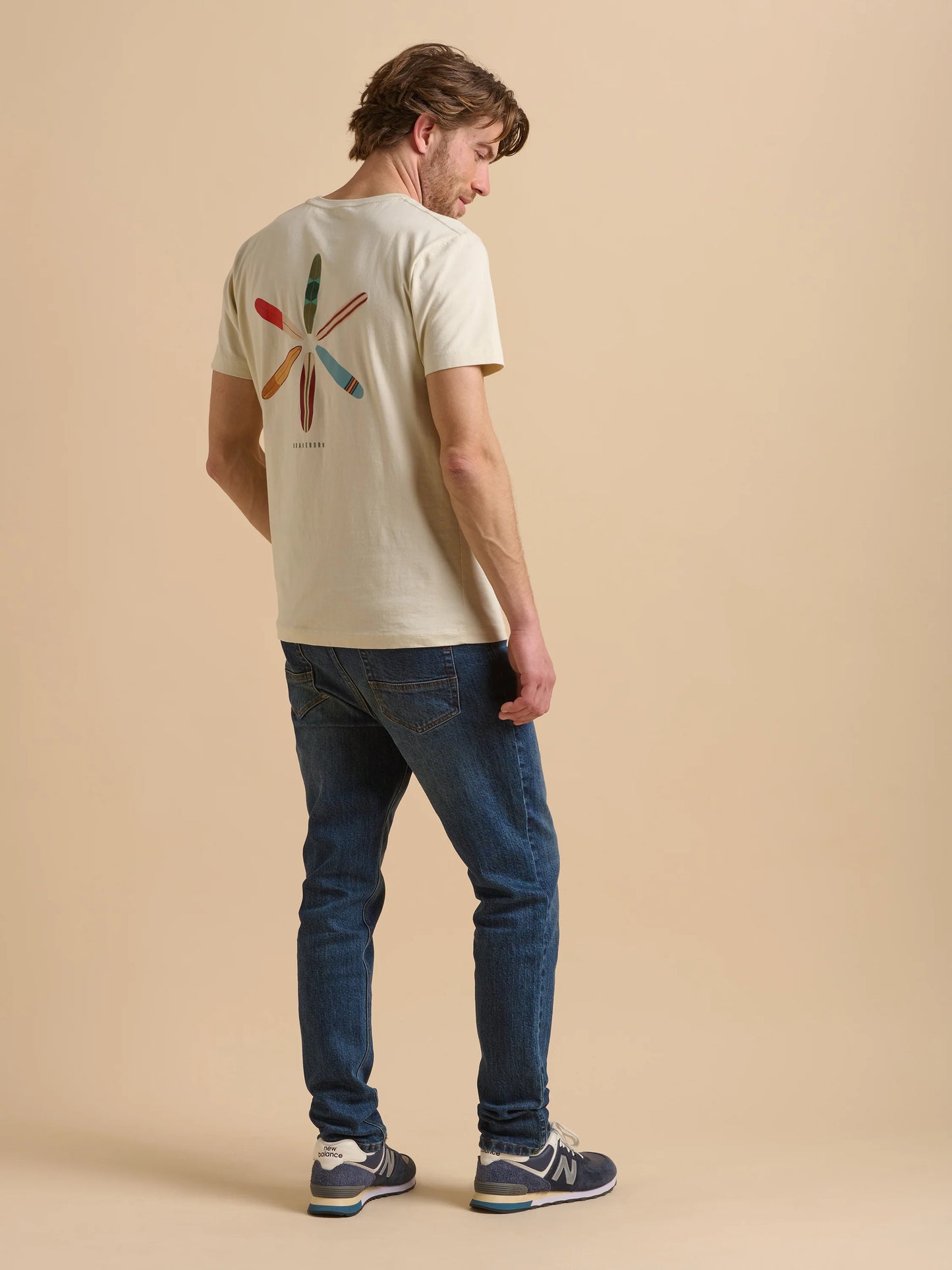 Brakeburn Retro Boards Tee - Ecru