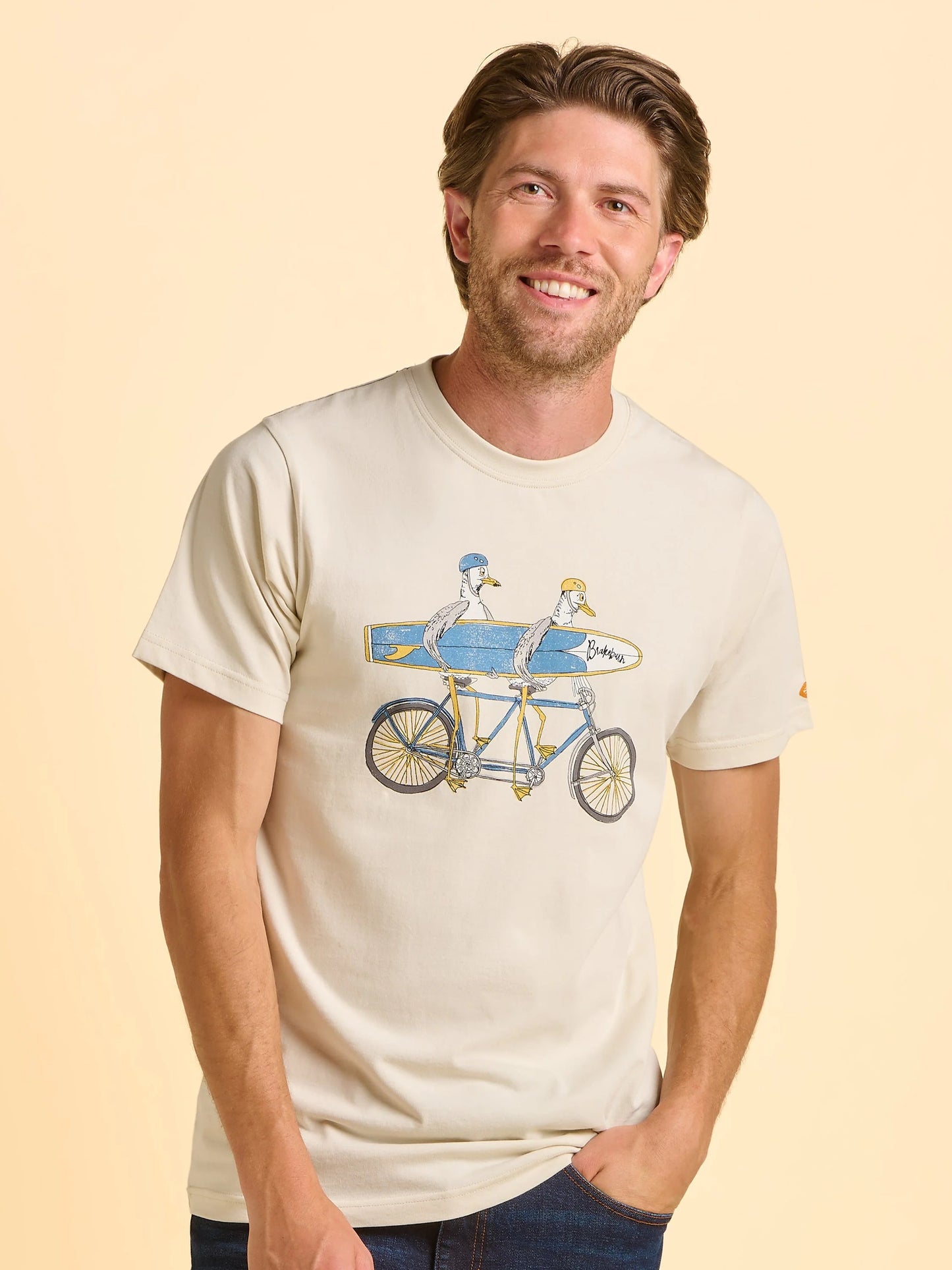 Brakeburn Tayport Tee - Cream