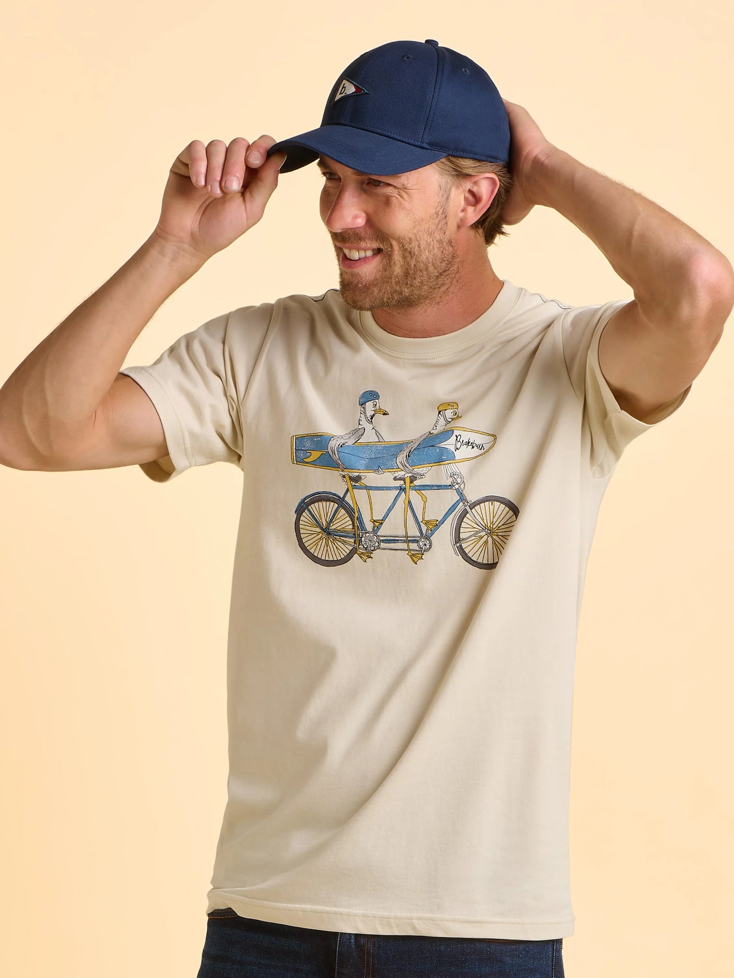 Brakeburn Tayport Tee - Cream