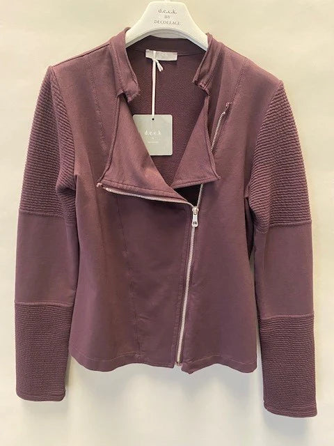 Deck Biker Jacket - Mulberry