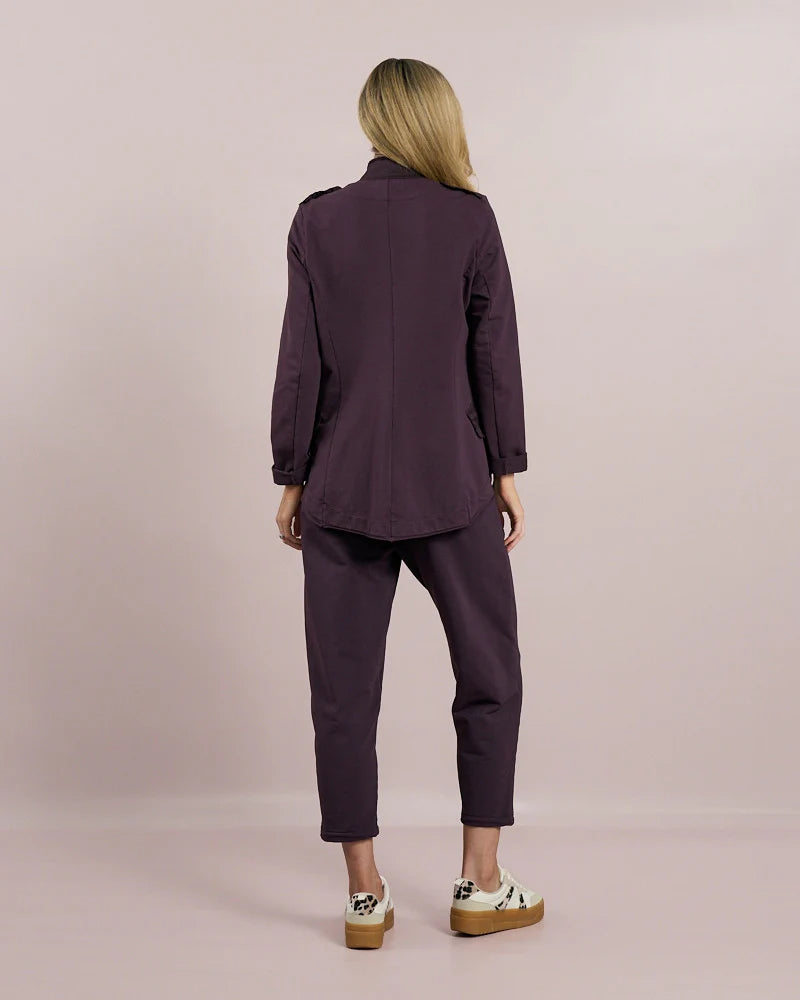 Deck Military Jacket - Mulberry