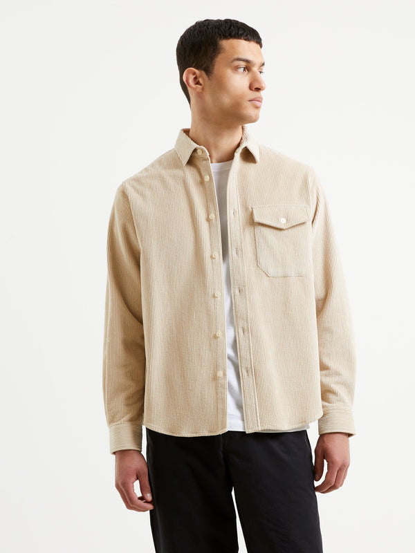 French Connection Cord Shacket - Stone