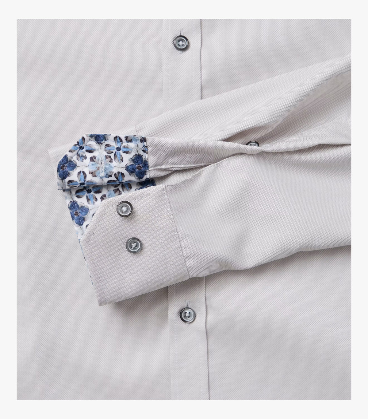 Venti Body Fit Classic Shirt - Beige