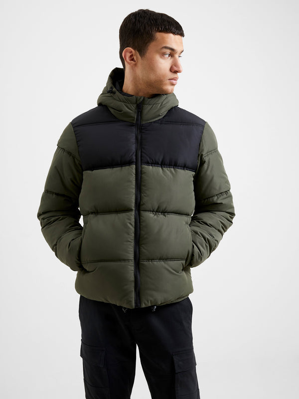 French Connection Padded Panel Hooded Coat