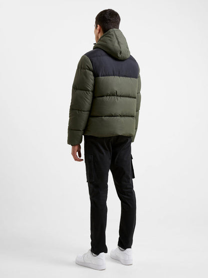 French Connection Padded Panel Hooded Coat