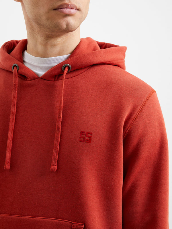 French Connection Hooded Sweatshirt - Burnt Orange