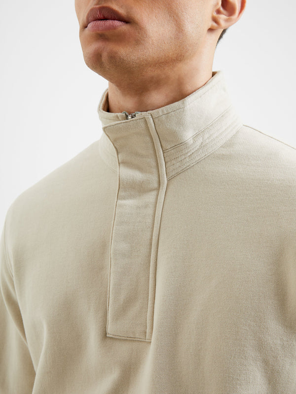 French Connection Funnel Neck Sweatshirt - Stone