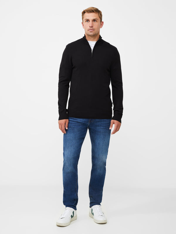 French Connection Half Zip Sweatshirt - Black