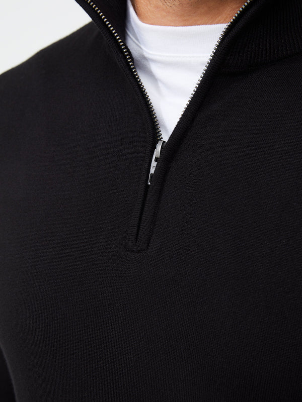 French Connection Half Zip Sweatshirt - Black
