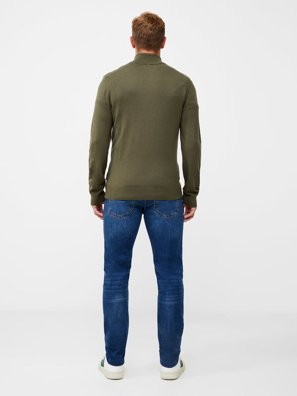 French Connection Half Zip Sweatshirt - Ivy Green