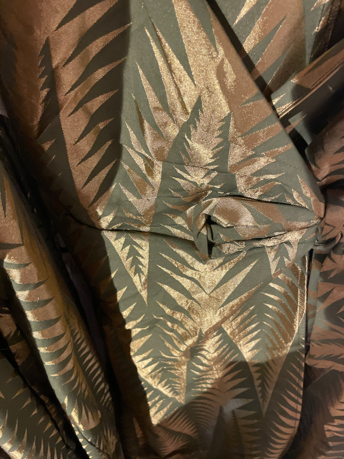 THEATER d -Green & gold details dress