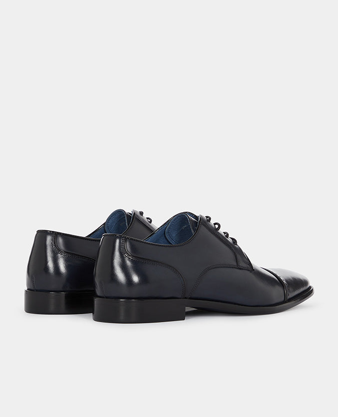 Remus Uomo Bonuci Leather Derby Shoe - Navy