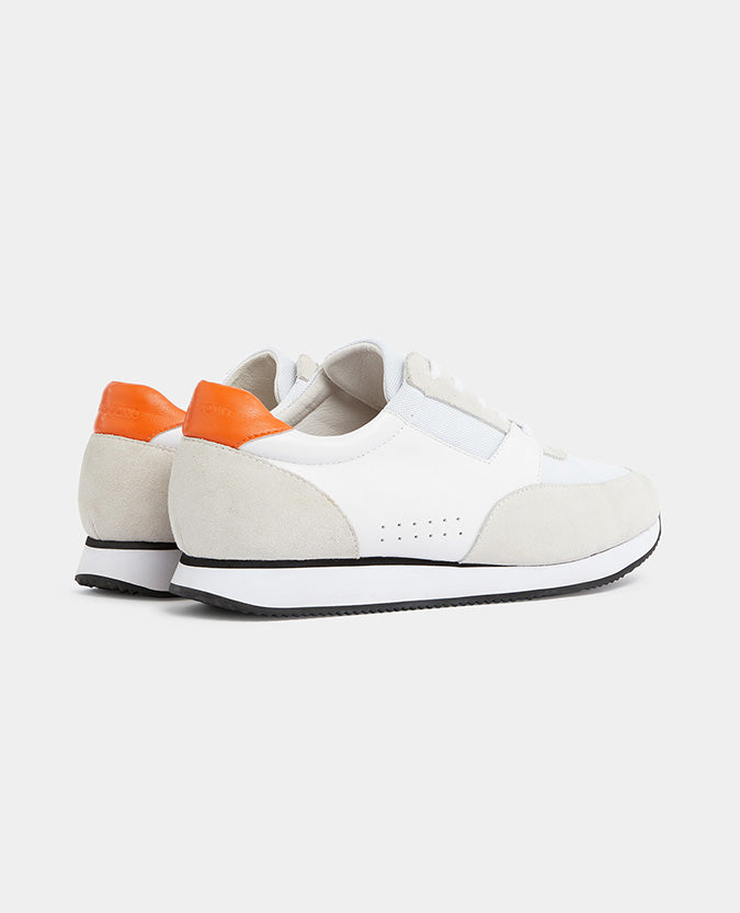 Remus Uomo Suede Trainer - White