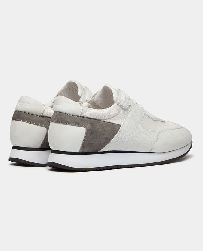 Remus Uomo Dezi Suede Trainer - White