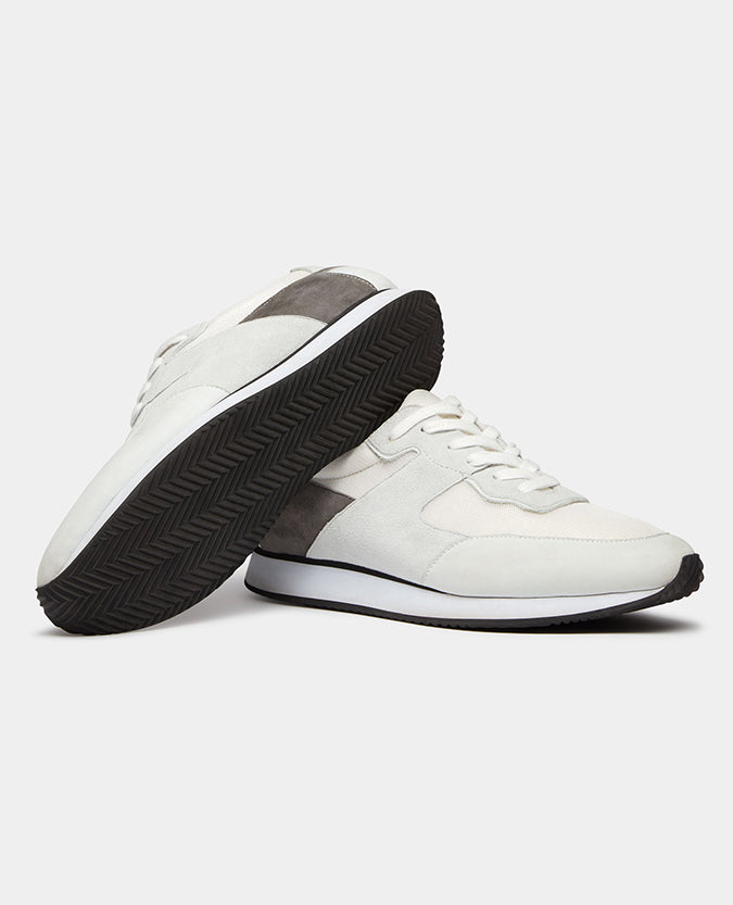 Remus Uomo Dezi Suede Trainer - White