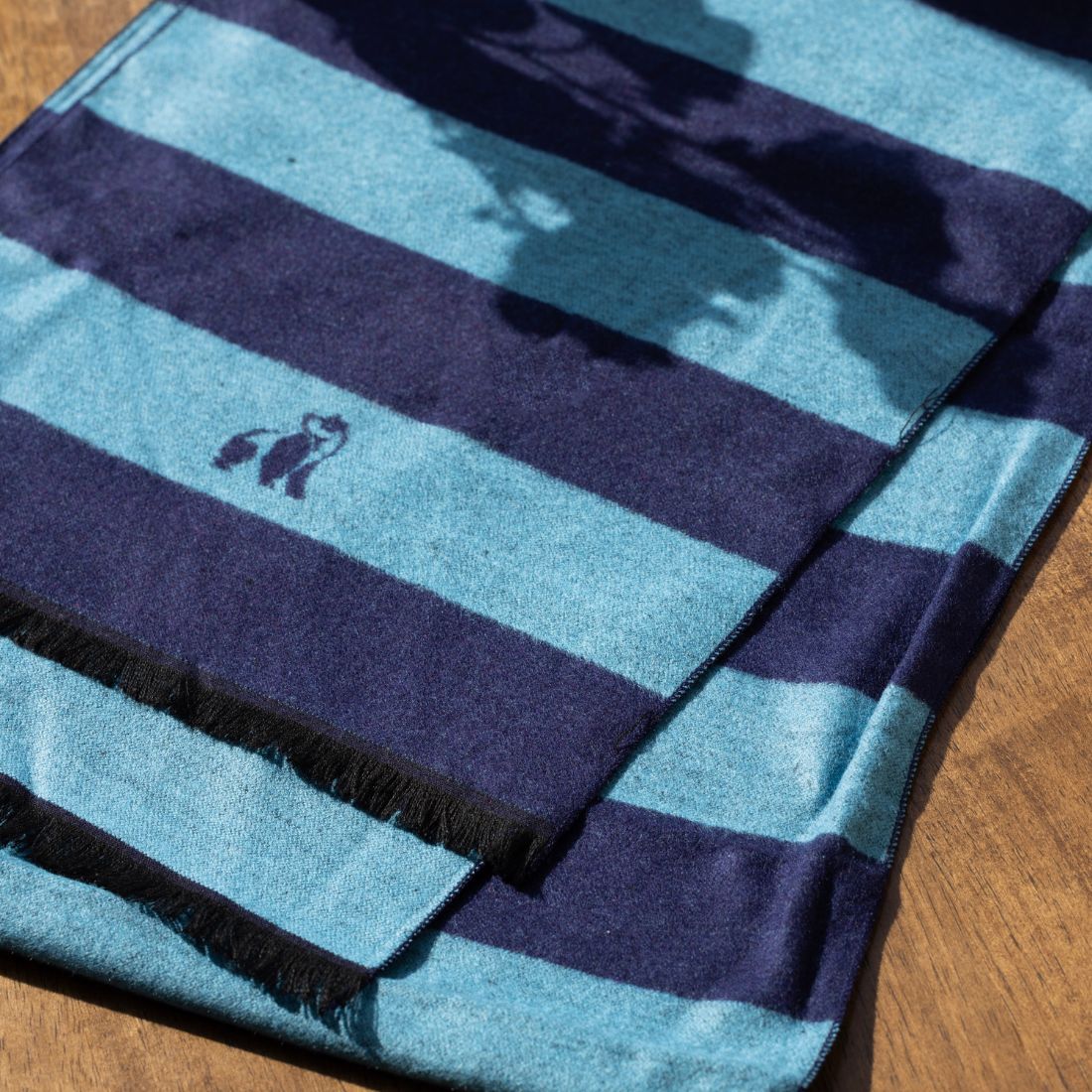 Swole Panda Bamboo Scarf - Sky Blue Stripe