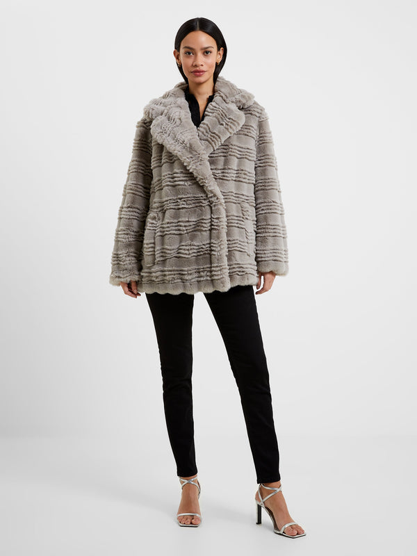 Daryn Faux Fur Coat - Grey