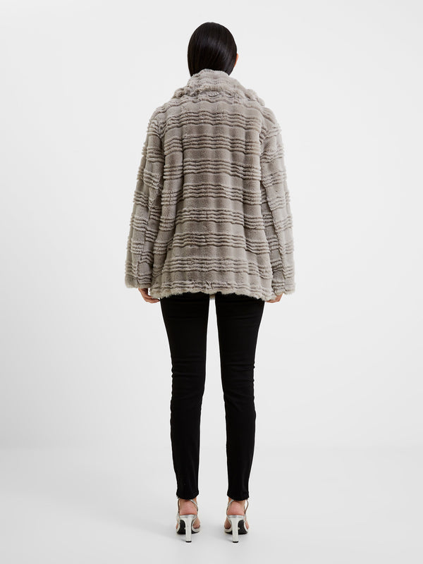 Daryn Faux Fur Coat - Grey