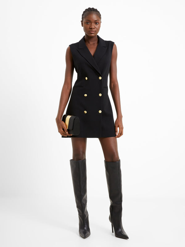 French Connection Sleeveless Tux Mini Dress