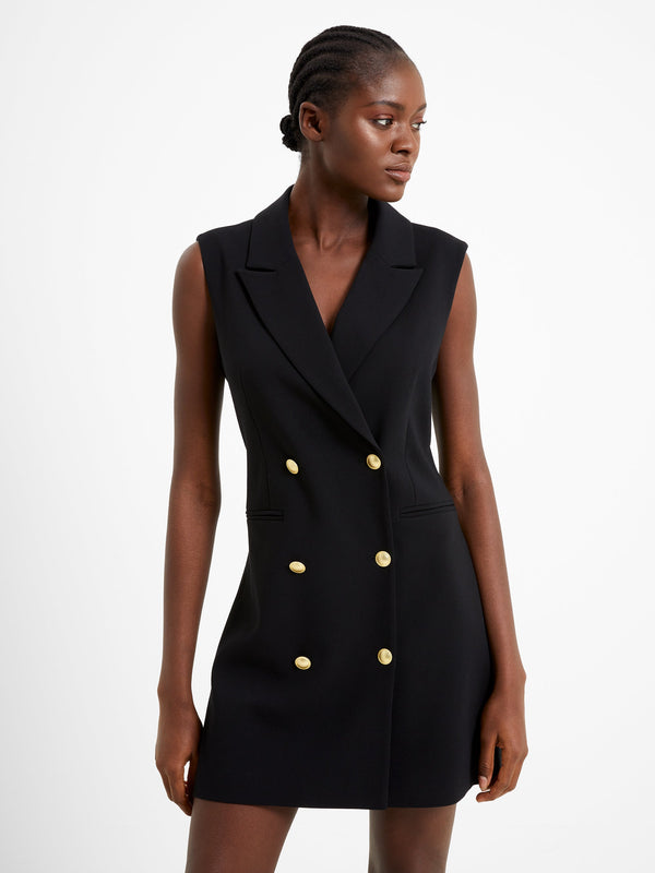 French Connection Sleeveless Tux Mini Dress