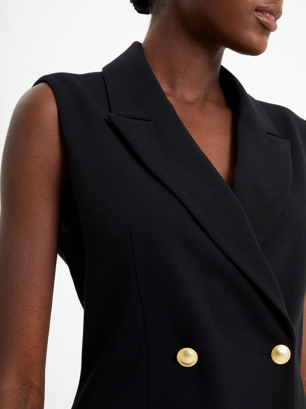 French Connection Sleeveless Tux Mini Dress