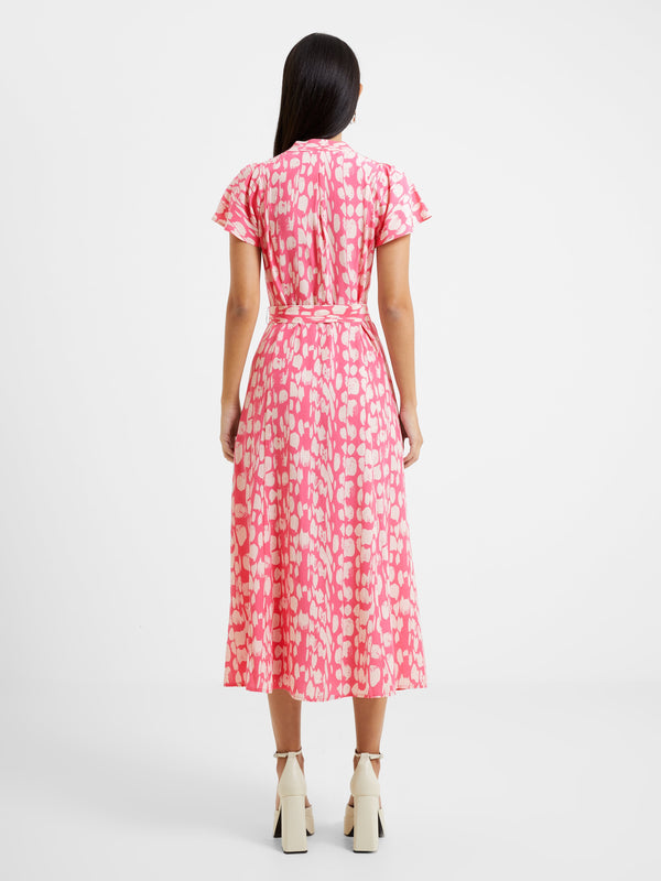 French Connection Islanna Crepe Printed Midi Dress
