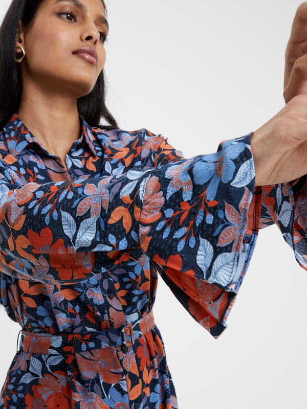 French Connection Adalina Shirt Dress - Costal Fjord