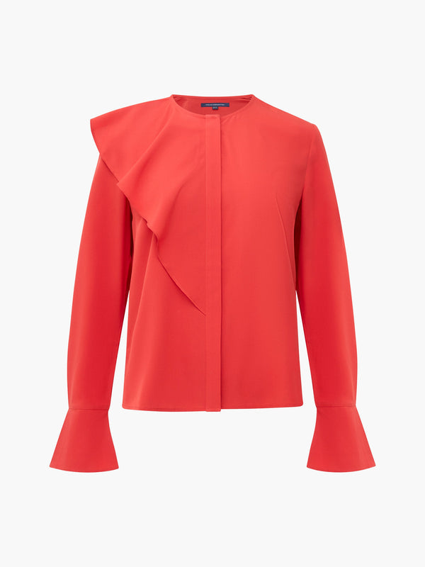 French Connection Asymmetric Frill Shirt