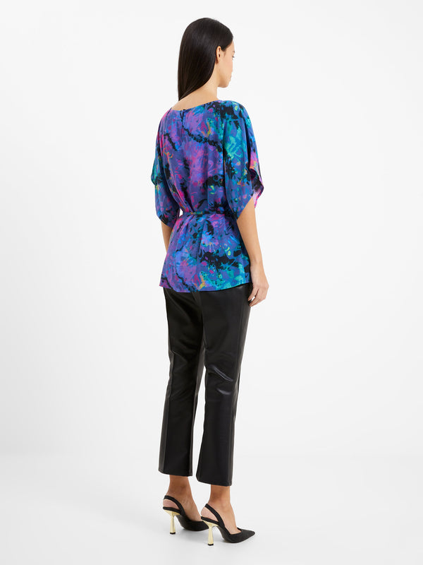 French Connection Gabriella Blue Depths Top
