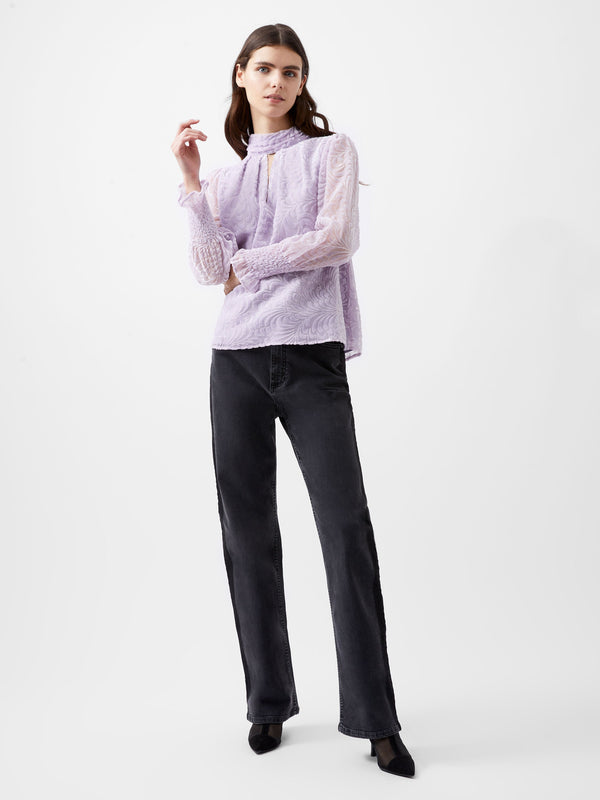 French Connection Dia Devore Top - Orchid Petal