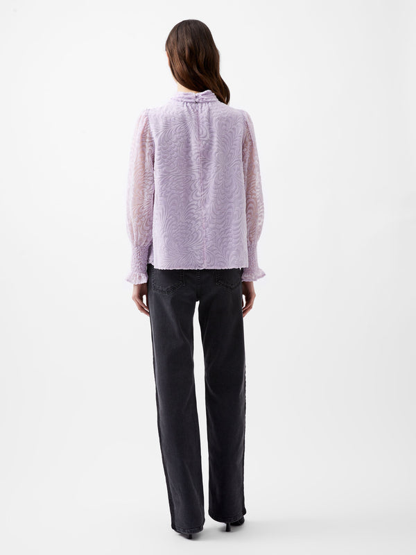 French Connection Dia Devore Top - Orchid Petal