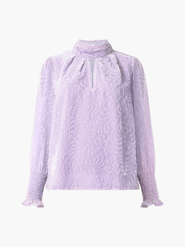 French Connection Dia Devore Top - Orchid Petal