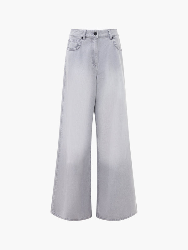 French Connection Denver Relaxed Wide Denim - Artic Grey