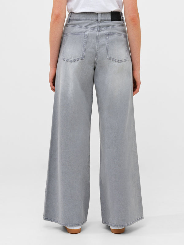 French Connection Denver Relaxed Wide Denim - Artic Grey